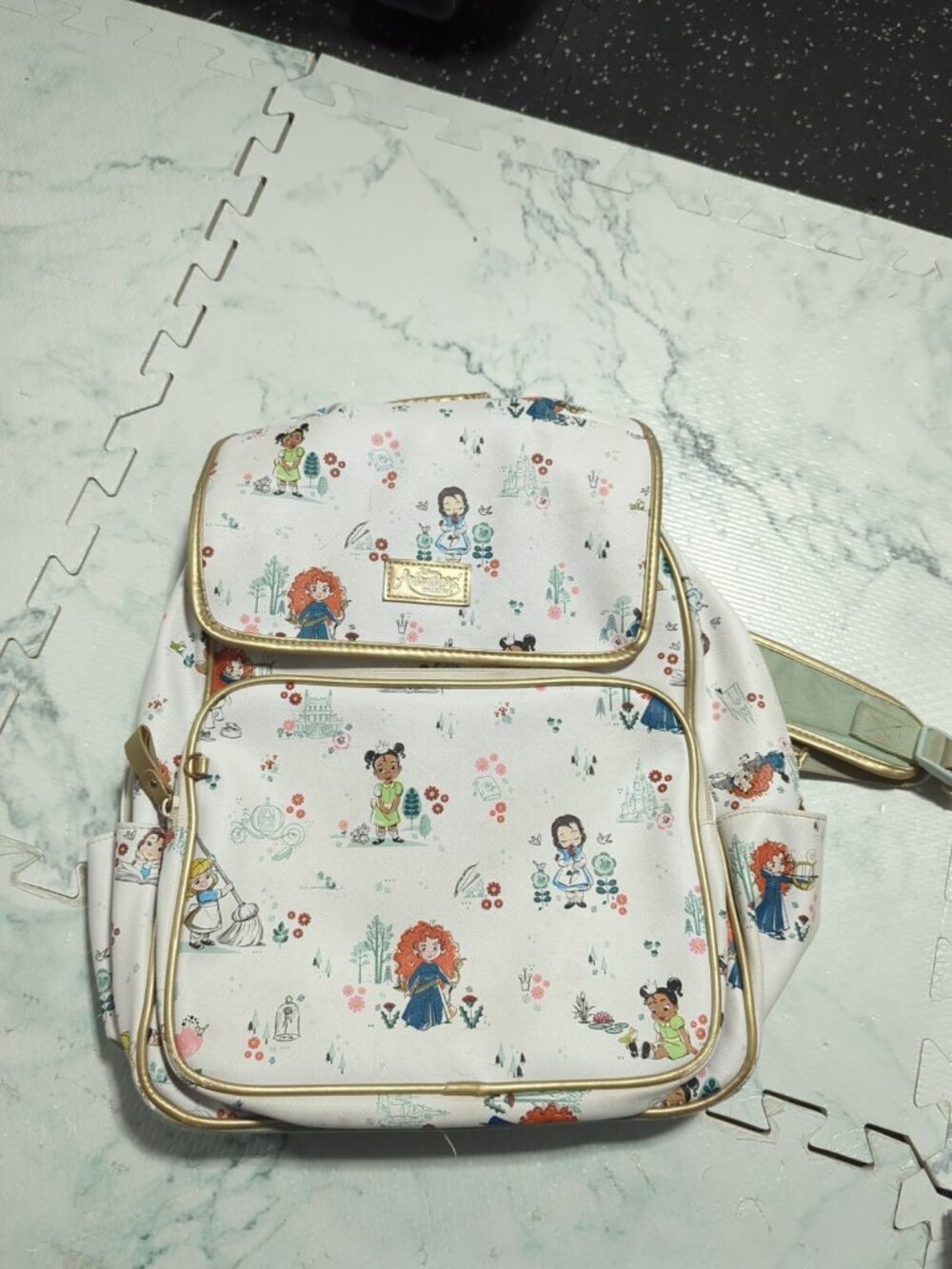 Disney Animators Collection Backpack Young Princess Brave Cinderella Belle Frog